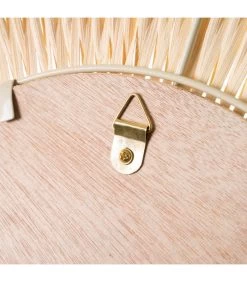 Miroir Rond Rotin - Diamètre 37cm -Produits Menagers Boutique miroir rond rotin diametre 37cm 2