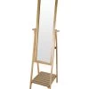 Miroir Sur Pied En Bois - Hauteur 131cm -Produits Menagers Boutique miroir sur pied en bois hauteur 131cm