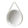 Miroir Suspendu Rond Blanc En Polypropylène - Diamètre 40cm -Produits Menagers Boutique miroir suspendu rond blanc en polypropylene diametre 40cm
