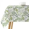 Nappe Carrée Coton Anti-tache Feuillage Vert - 140x140cm -Produits Menagers Boutique nappe carree coton anti tache feuillage vert 140x140cm