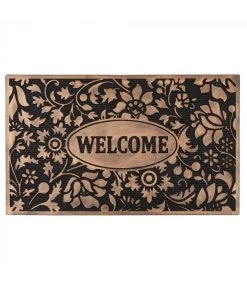 Paillasson Caoutchouc Welcome Fleurs - 75x45x1cm