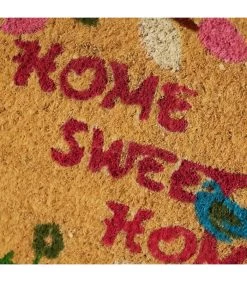 Paillasson Coco Arbre Home Sweet Home - 60x40x1.5cm -Produits Menagers Boutique paillasson coco arbre home sweet home 60x40x15cm 2