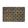 Paillasson Coco Façon Carreaux De Ciment Noir Et Marron - 60x40x1.5cm