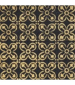 Paillasson Coco Façon Carreaux De Ciment Noir Et Marron - 60x40x1.5cm -Produits Menagers Boutique paillasson coco facon carreaux de ciment noir et marron 60x40x15cm 2