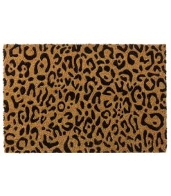 Paillasson Coco Léopard - 60x40x1.5cm