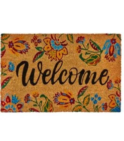 Paillasson Coco Lys Welcome 60x40cm