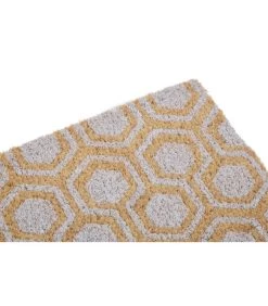 Paillasson Coco Motifs Geométriques Blancs - 60x40cm -Produits Menagers Boutique paillasson coco motifs geometriques 60x40cm 3
