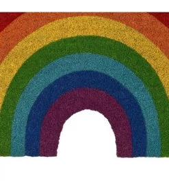 Paillasson Coco Multicolore Arc-en-ciel - 60x40x1.5cm -Produits Menagers Boutique paillasson coco multicolore arc en ciel 60x40x15cm 2