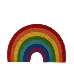 Paillasson Coco Multicolore Arc-en-ciel - 60x40x1.5cm