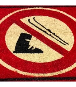 Paillasson Coco Rouge Interdit Au Ski -Produits Menagers Boutique paillasson coco rouge interdit au ski 1