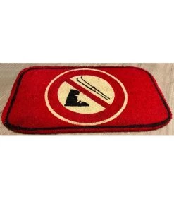 Paillasson Coco Rouge Interdit Au Ski -Produits Menagers Boutique paillasson coco rouge interdit au ski 2