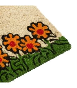 Paillasson Coco Welcome Floral Vélo - 60x40x1.5cm -Produits Menagers Boutique paillasson coco welcome floral velo 60x40x15cm 2