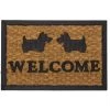 Paillasson En Caoutchouc Et Coco Chiens Welcome - 60x40cm -Produits Menagers Boutique paillasson en caoutchouc et coco chiens welcome 60x40cm