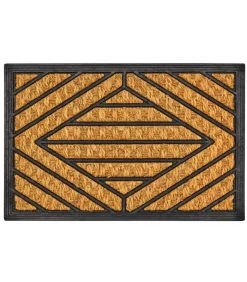 Paillasson En Caoutchouc Et Fibres De Coco Losanges 60x40cm