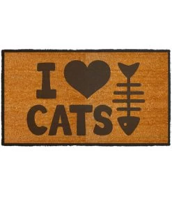 Paillasson En Coco I Love Cats