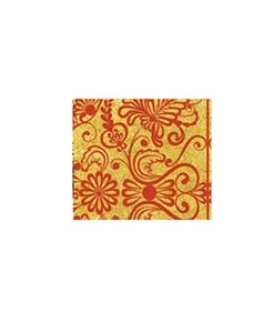 Paillasson En Coco Motifs Volutes Rouges -Produits Menagers Boutique paillasson en coco motifs volutes rouges 1