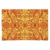 Paillasson En Coco Motifs Volutes Rouges -Produits Menagers Boutique paillasson en coco motifs volutes rouges