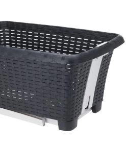 Panier à Linge Buanderie Noir Avec Pieds Pliants -Produits Menagers Boutique panier a linge buanderie noir avec pieds pliants 2