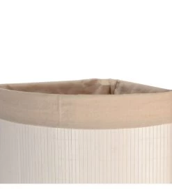 Panier à Linge D'angle Blanc En Bambou Et Intérieur Amovible En Coton 7 Panier à Linge D'angle Blanc En Bambou Et Intérieur Amovible En Coton -Produits Menagers Boutique panier a linge d angle blanc en bambou et interieur amovible en coton 2