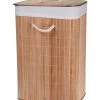 Panier à Linge En Bambou Et Intérieur Amovible En Coton -Produits Menagers Boutique panier a linge en bambou et interieur amovible en coton