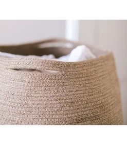 Panier à Linge En Jute -Produits Menagers Boutique panier a linge en jute 2