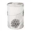 Panier à Linge En Polyester Blanc, Gris, Noir Rosaces - 40x40x55cm -Produits Menagers Boutique panier a linge en polyester blanc gris noir rosaces 40x40x55cm