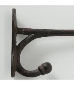 Patère Double En Fonte Marron -Produits Menagers Boutique patere double en fonte marron 3