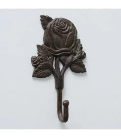 Patère En Fonte Roses H18cm -Produits Menagers Boutique patere en fonte roses h18cm 2