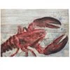 Peinture Sur Panneau Bois Homard - 40x30cm -Produits Menagers Boutique peinture sur panneau bois homard 40x30cm