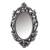 Petit Miroir Mural Ovale Avec Moulures En Polypropylène Argenté -Produits Menagers Boutique petit miroir mural ovale avec moulures en polypropylene argente