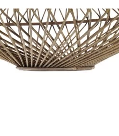 Plafonnier En Bambou 51x51x25cm -Produits Menagers Boutique plafonnier en bambou 51x51x25cm 2