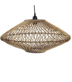 Plafonnier En Bambou 51x51x25cm