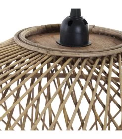 Plafonnier En Bambou 51x51x25cm -Produits Menagers Boutique plafonnier en bambou 51x51x25cm 3