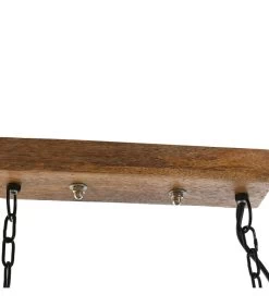 Plafonnier En Bois De Mangue Et Cannage En Rotin 80x24x28cm -Produits Menagers Boutique plafonnier en bois de mangue et cannage en rotin 80x24x28cm 4