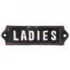 Plaque De Porte WC Signalétique Vintage Ladies -Produits Menagers Boutique plaque de porte wc signaletique vintage ladies