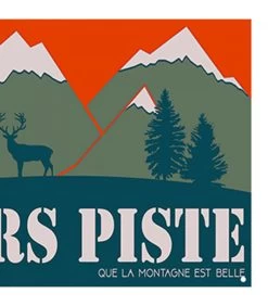 Plaque Décorative Murale Métal Hors Piste - 25x25cm -Produits Menagers Boutique plaque decorative murale metal hors piste 25x25cm 1