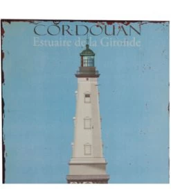 Plaque Décorative Murale Métal Phare De Cordouan Gironde - 26x35cm -Produits Menagers Boutique plaque decorative murale metal phare de cordouan gironde 26x35cm 1