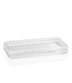 Plateau De Présentation Salle De Bain En Verre Taillé Diamond