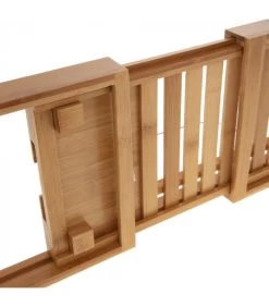 Pont De Baignoire Extensible En Bambou -Produits Menagers Boutique pont de baignoire extensible en bambou 2