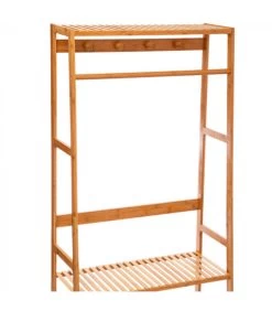 Portant Vêtements En Bambou - 80x34x170.5cm -Produits Menagers Boutique portant vetements en bambou 80x34x1705cm 2
