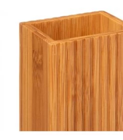 Porte Brosses à Dents Bambou - 8.4x6.6x12.6cm -Produits Menagers Boutique porte brosses a dents bambou 84x66x126cm 2