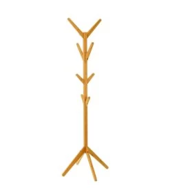 Porte Manteaux Sur Pied Arbre Bambou 60x60x176cm