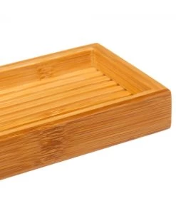 Porte Savon Bambou - 12.3x8x2.5cm -Produits Menagers Boutique porte savon bambou 123x8x25cm 2