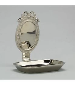 Porte Savon Mural Classique En Nickel -Produits Menagers Boutique porte savon mural classique en nickel 1