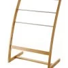 Porte Serviette Sur Pied En Bambou Et Inox -Produits Menagers Boutique porte serviette sur pied en bambou et inox