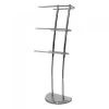 Porte Serviette Sur Pied En Métal Chromé 3 Bras -Produits Menagers Boutique porte serviette sur pied en metal chrome 3 bras