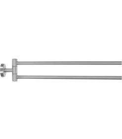 Porte-Serviettes Mural En Inox 2 Bras