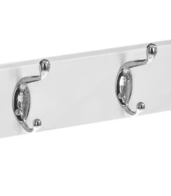 Portemanteau Mural 4 Accroches Blanc - 42x7x9.3cm -Produits Menagers Boutique portemanteau mural 4 accroches blanc 42x7x93cm 2