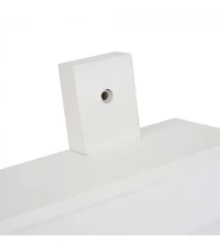 Portemanteau Mural Blanc 3 Crochets Avec étagère - 48.5x12x18cm -Produits Menagers Boutique portemanteau mural blanc 3 crochets avec etagere 485x12x18cm 2