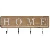 Portemanteau Mural Bois 4 Accroches Home - 60x3x22cm -Produits Menagers Boutique portemanteau mural bois 4 accroches home 60x3x22cm